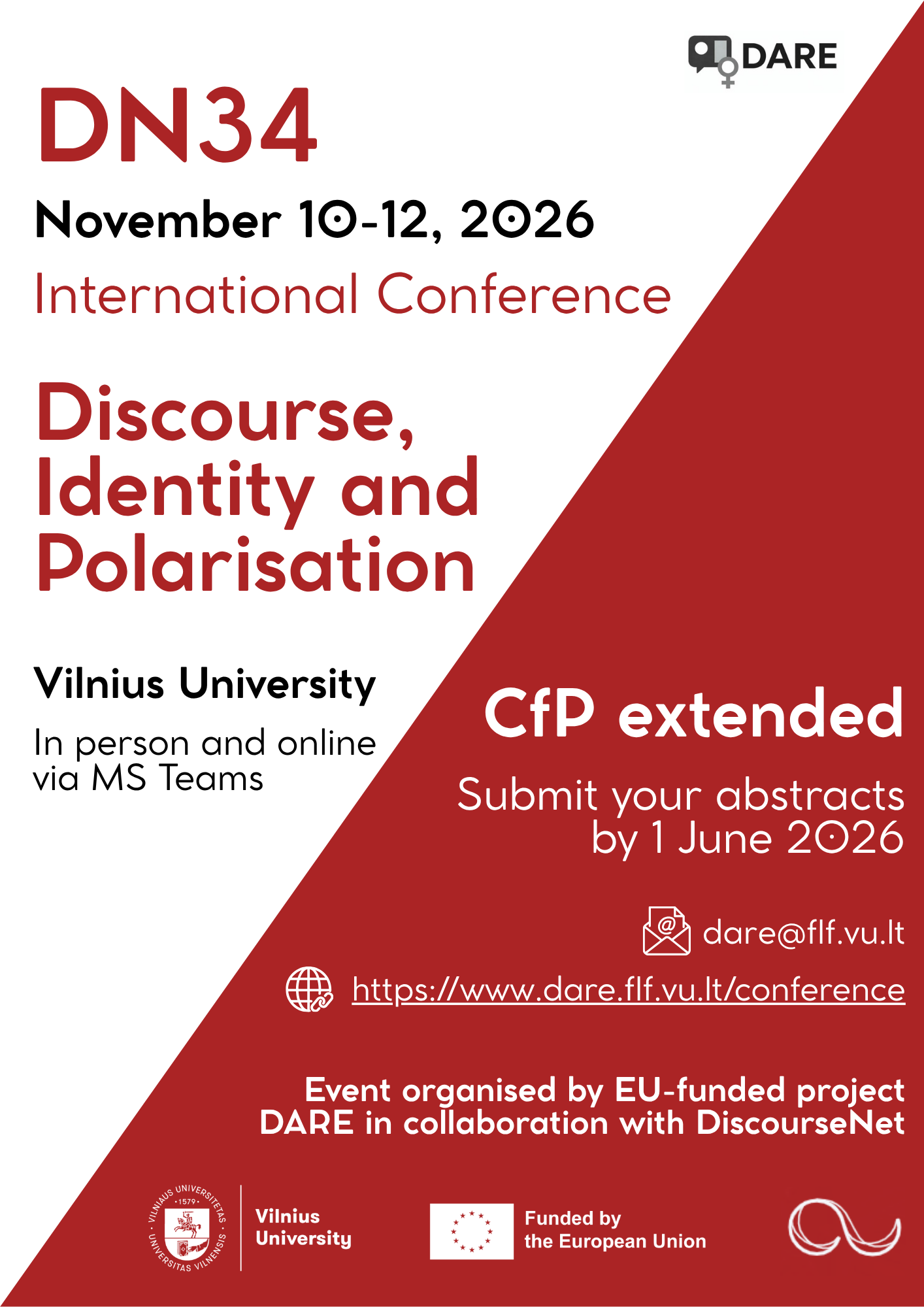 CfP DN34 extended deadline